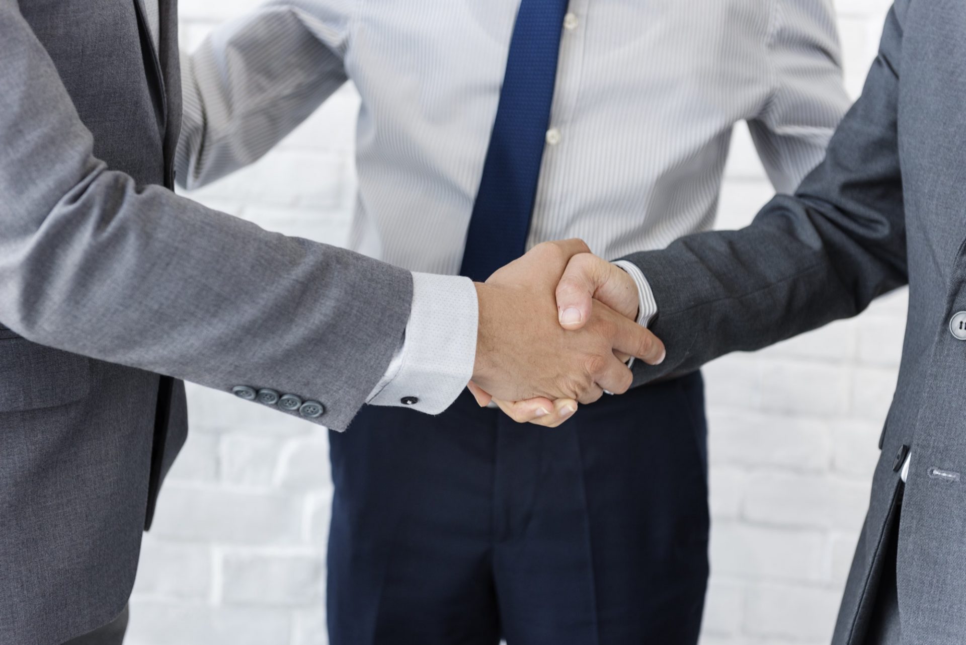 Business Team Handshake Collaboration Concept